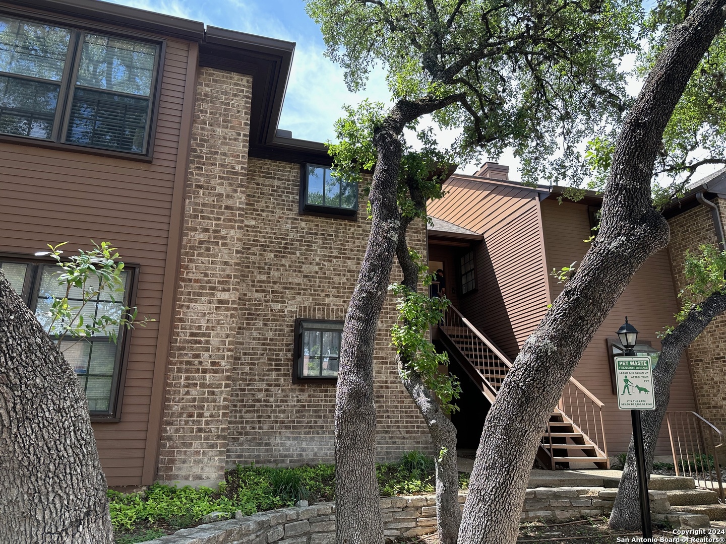 Don't miss  this Great location in the desirable '' Whisper  Hollow condominiums", recently remodeled with new  wood- laminate flooring throughout. 2 -bedroom / 2-bathroom,new appliances ,granite countertops ,new celling fans and blinds etc ! covered balcony with view of pool  and trees. Easy access to  IH-10, Close to USAA & MED center. The  community amenities include well-groomed landscaping with many mature oak trees, large swimming pool with Jacuzzi, tennis courts & clubhouse. HOA $314/ month for six months then goes up to  $390 for six months to cover the HOA insurance, water & trash  services are included! please  come to  see  today!