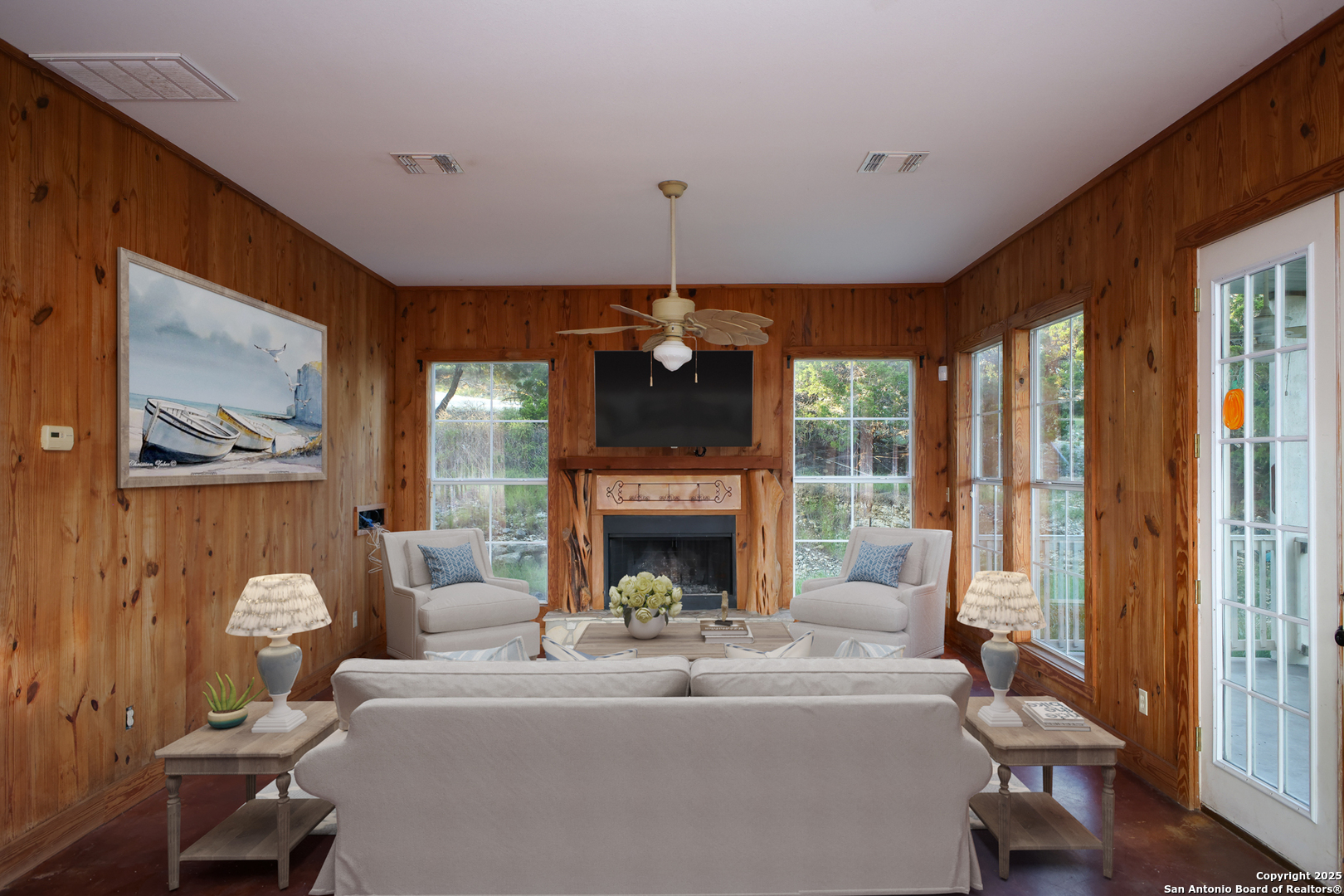 Cedar planks and cooper accents