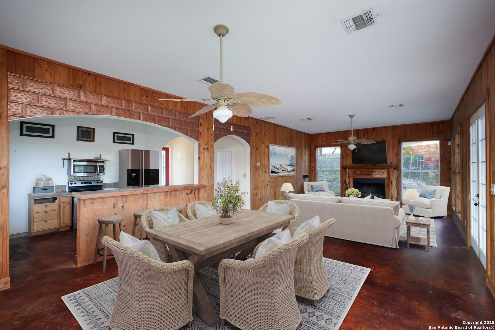 Stained concrete