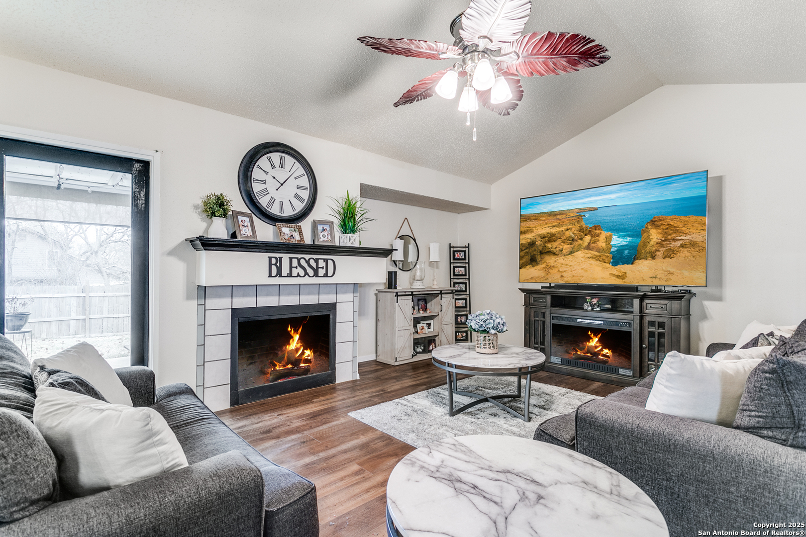 fireplace in Living area