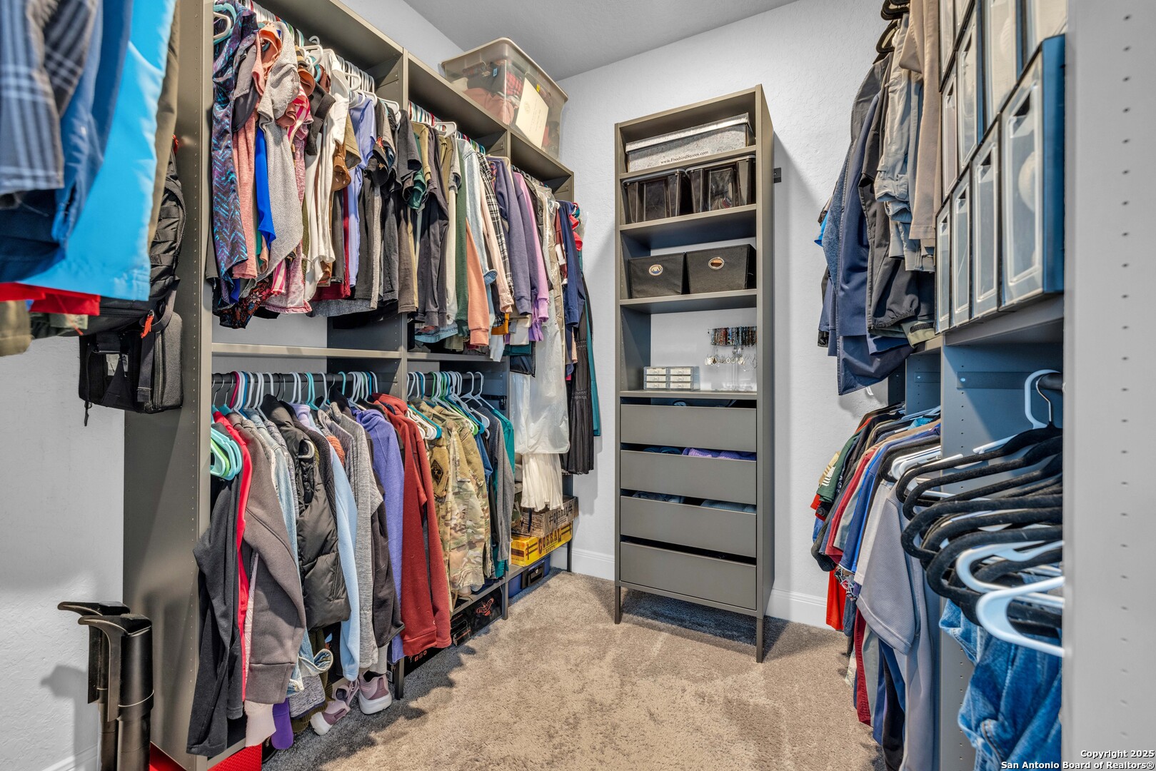Primary bedroom, custom closet design