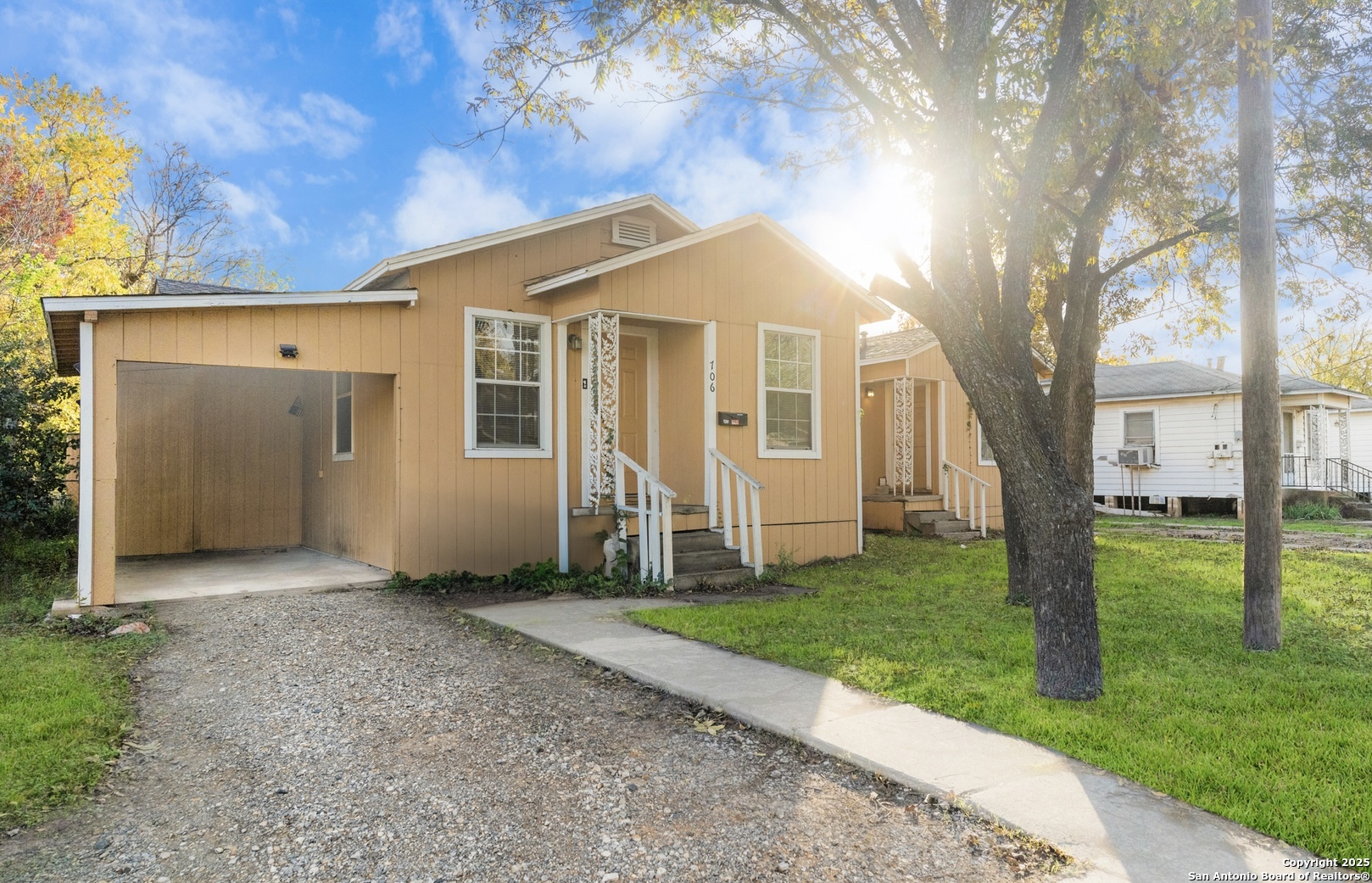 Welcome to 706 W Winnipeg Ave-a warm and inviting home tucked away on a spacious lot in a quiet San Antonio neighborhood. Bursting with personality and classic charm, this unique property offers so much more than meets the eye.    Inside, you'll find a comfortable layout with sunlit spaces, cozy nooks, and thoughtful touches throughout. The kitchen is both functional and full of charm, while the family room opens up to a peaceful backyard that's perfect for relaxing evenings or lively gatherings under the trees.    One of this home's best-kept secrets? It was once used as a duplex-offering a world of opportunity for those looking to create rental income, multi-generational living, or simply a flexible floor plan. With a few simple changes, it could easily be reimagined to suit your vision.    Set on a generous lot with mature trees, a detached garage, and plenty of outdoor space, this property is ideal for anyone looking for a little extra room to grow, dream, or invest.    Whether you're searching for a place to call home or a unique investment, 706 W Winnipeg Ave offers the perfect blend of comfort, charm, and possibility.