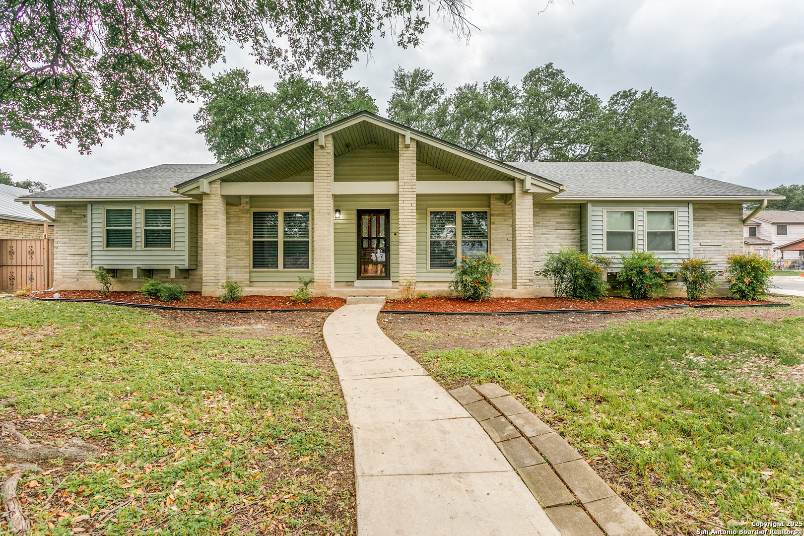 This charming one-story home sits on a spacious corner lot in a well-established, highly desirable community with no HOA. With mature trees providing shade and beauty, and just a short walk to the local elementary school, this location is truly a dream for families. Plus, you're just a quick 2-minute drive from Target, restaurants, and everything you need for daily living - convenience at its best!  Step inside and you'll find a freshly updated home featuring 3 bedrooms and 2 bathrooms. You'll love the newly renovated kitchen, updated walk-in showers, fresh paint throughout, and new vinyl flooring that gives the entire home a warm, modern feel. There's even a generously sized laundry room - a rare and welcome space! Let's not forget about the 2-car garage with an extra room that can be used as storage with epoxy floors. Outside, the low-maintenance backyard offers extra parking space - perfect if you have a boat or RV you've been dreaming of taking on family adventures.  This home has so much to offer, and opportunities like this don't stay available for long. Don't wait too long to schedule your tour - Take the first step toward owning a beautiful piece of Texas.