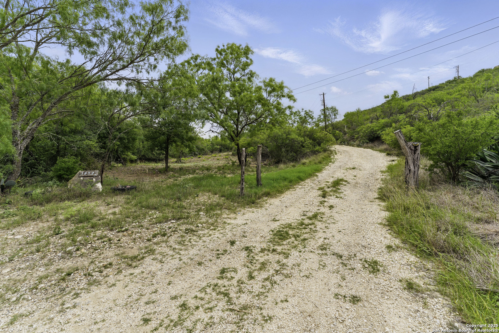 Long driveway separating you from the main road