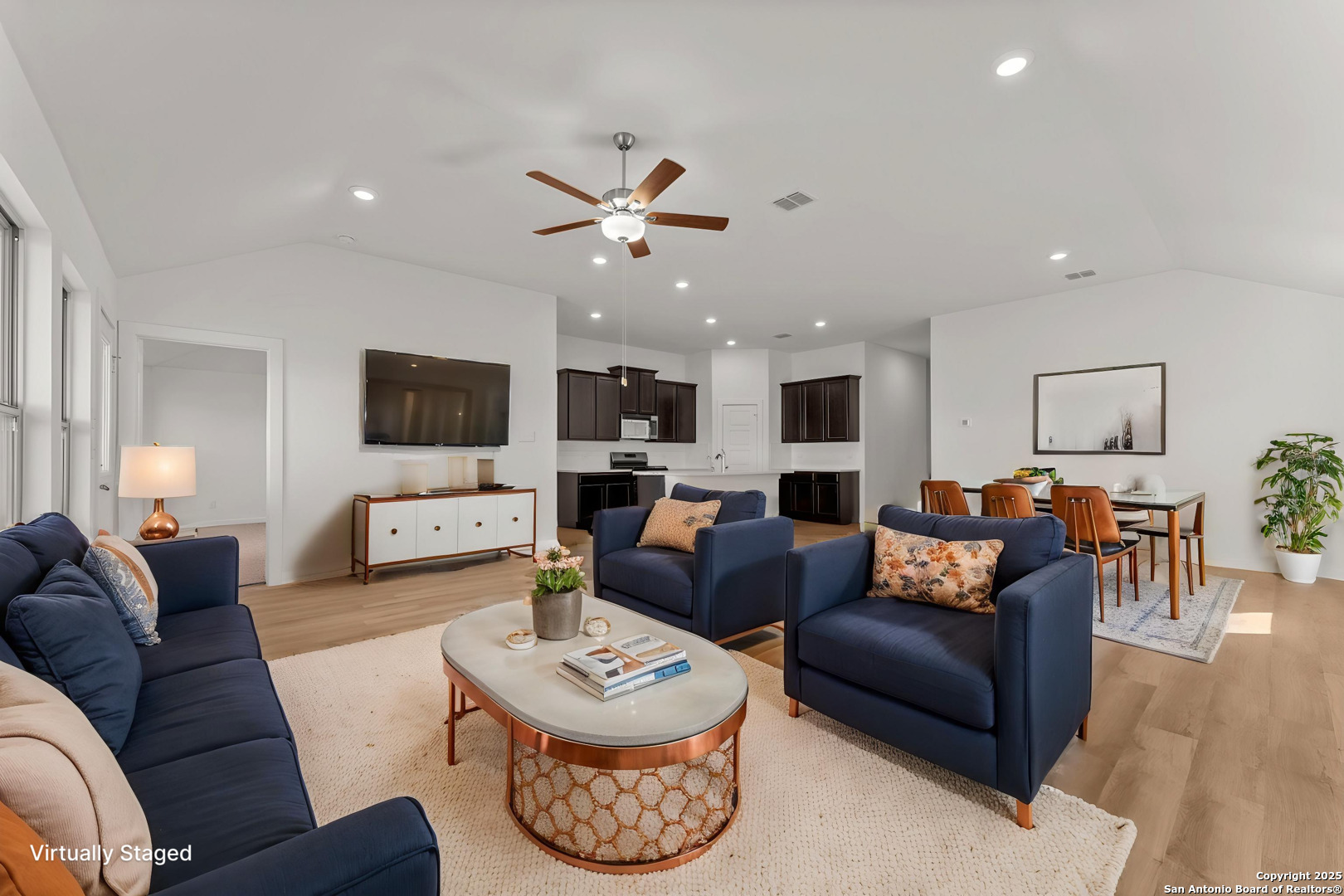Virtually Staged Living Room