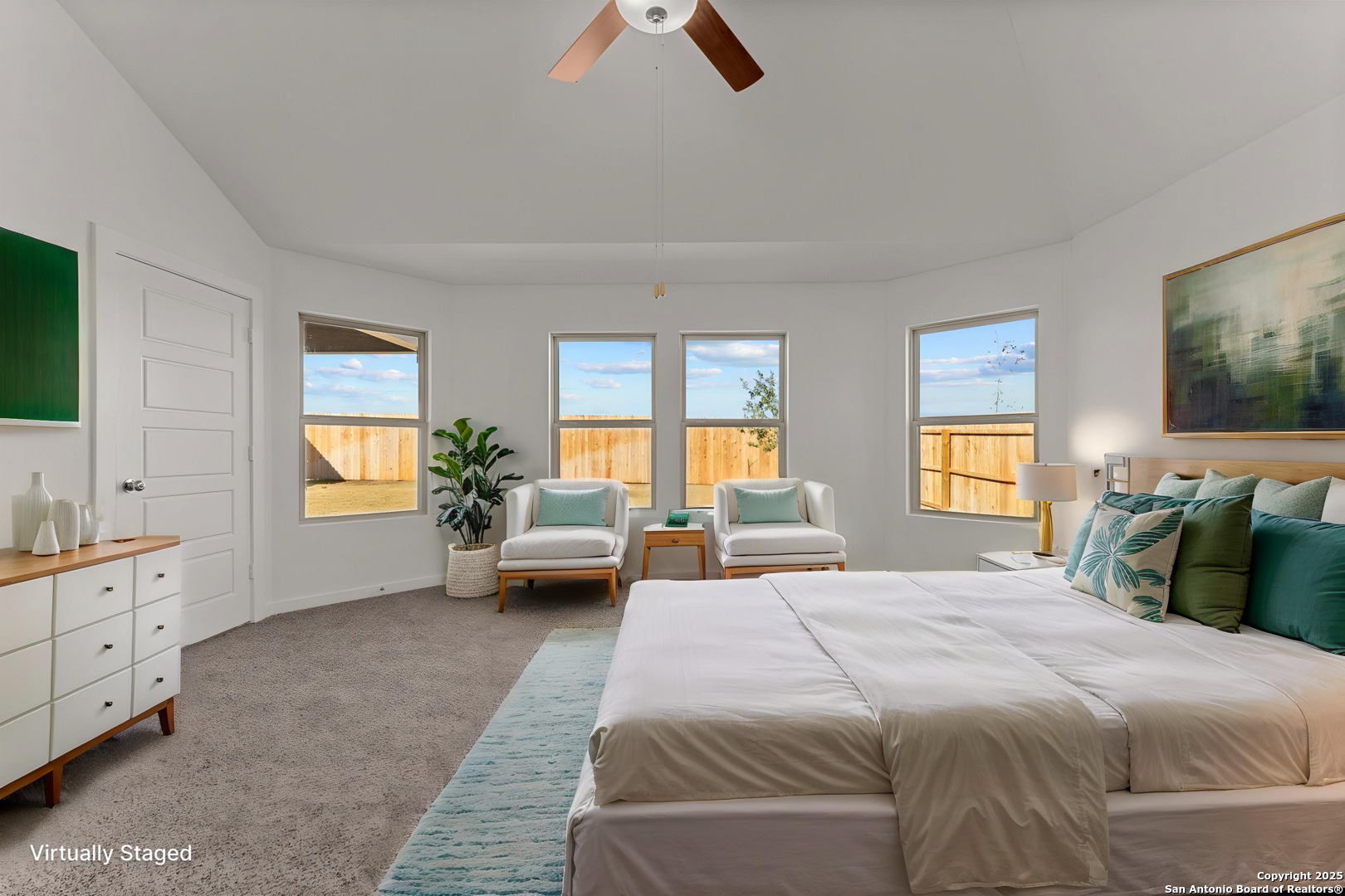 Virtually Staged Owner's Bedroom