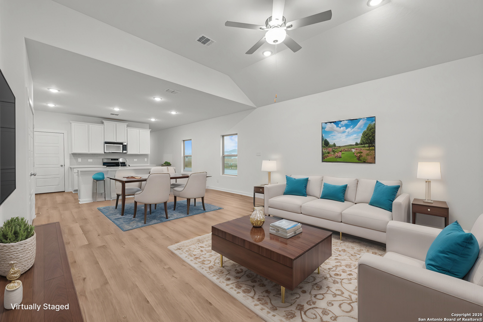 Virtually Staged Living Room