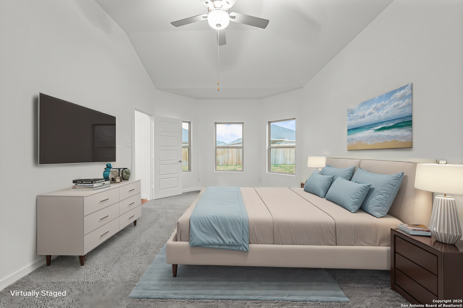 Virtually Staged Owner's Bedroom