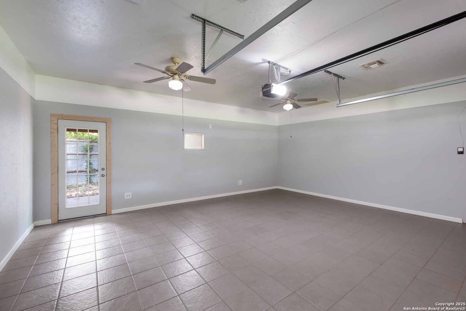 Garage in Bunk House/ used as bedroom with HVAC