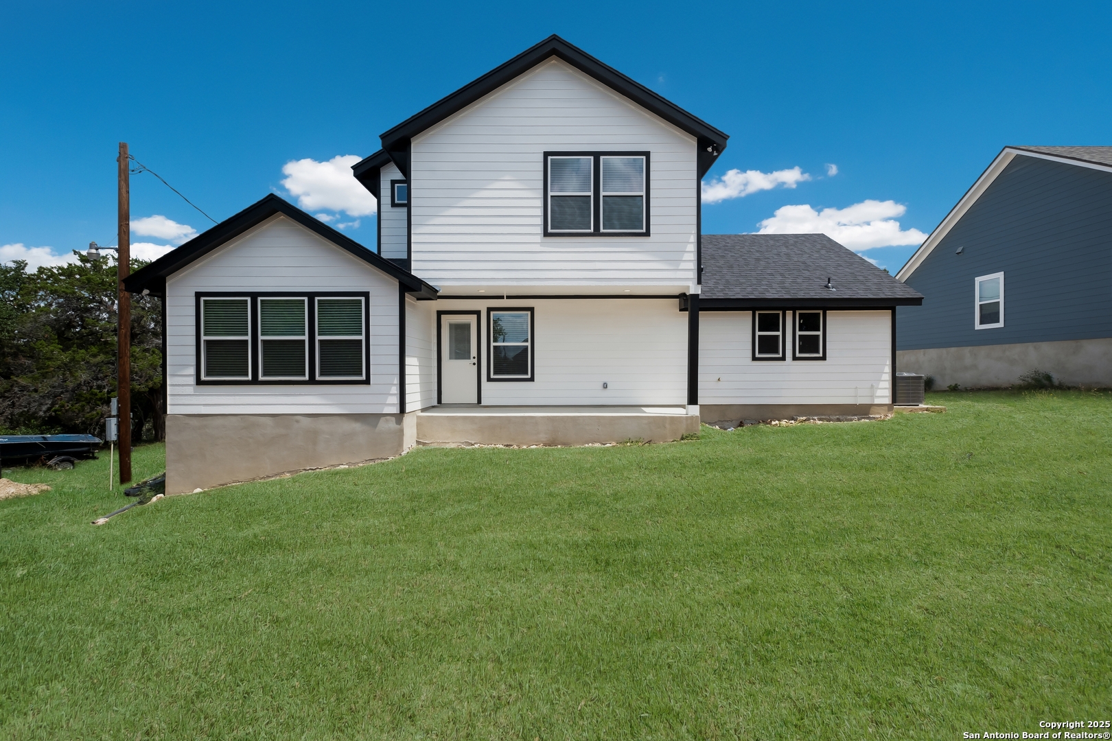 virtually staged green grass