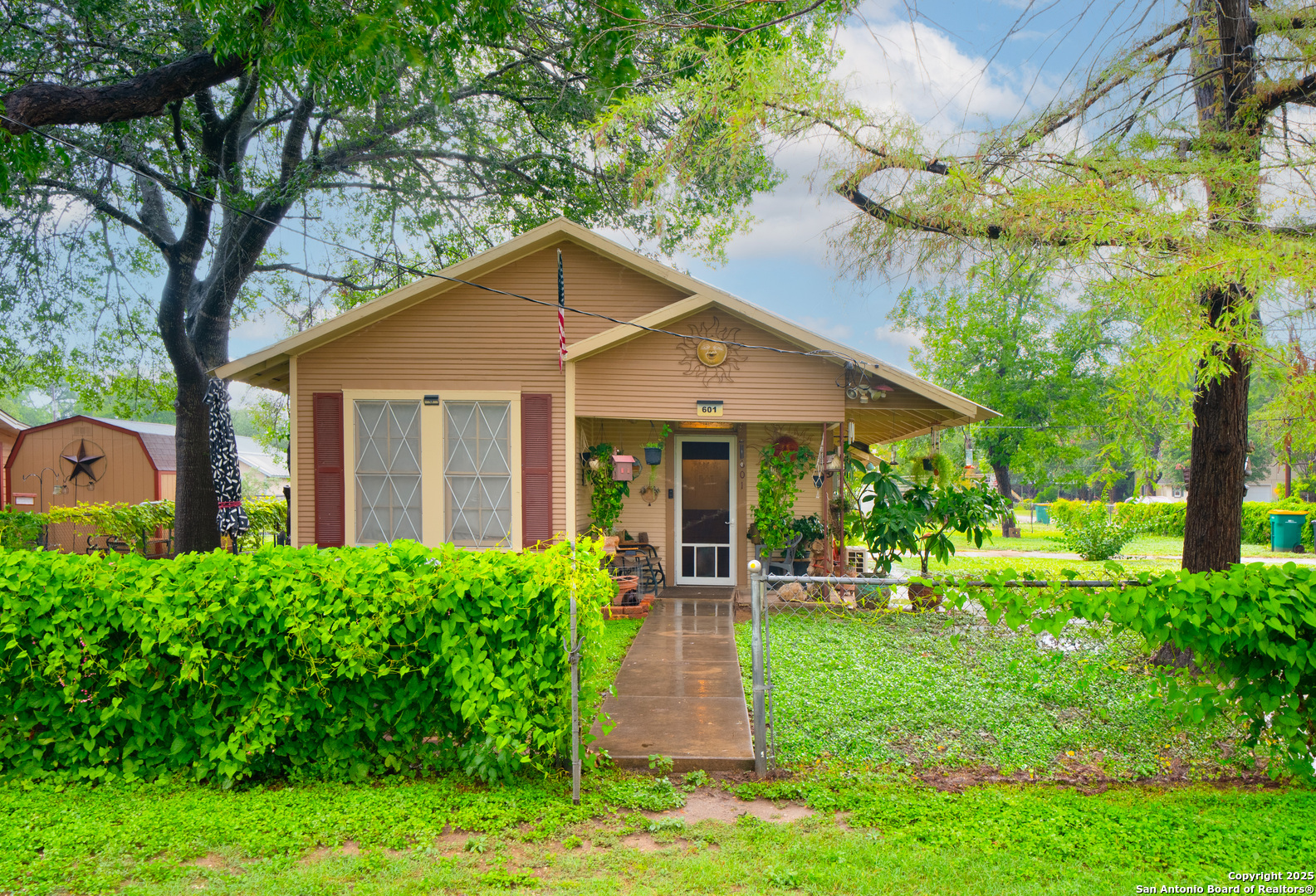Front of the house from the street