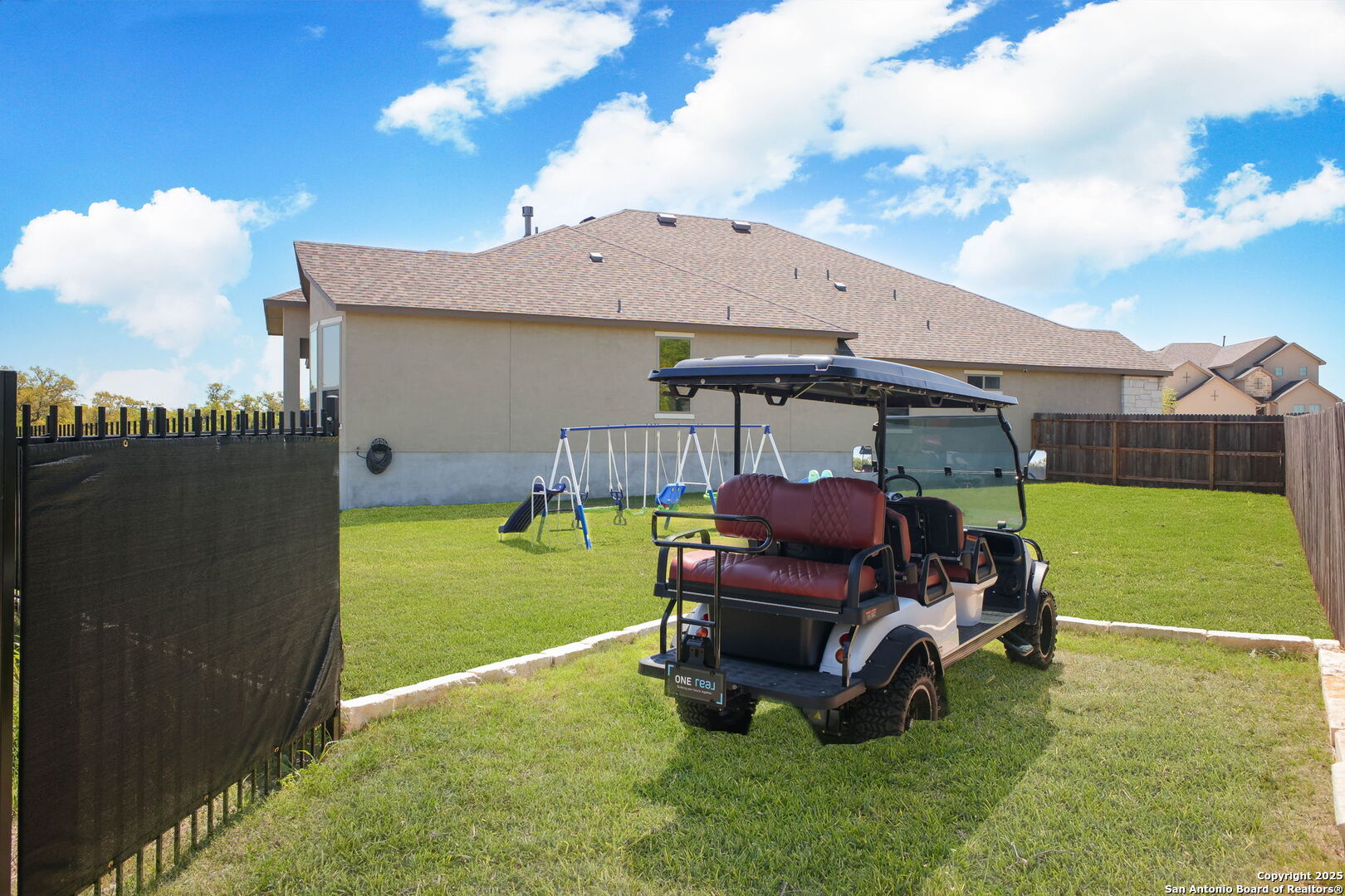 Custom double gate at rear of property