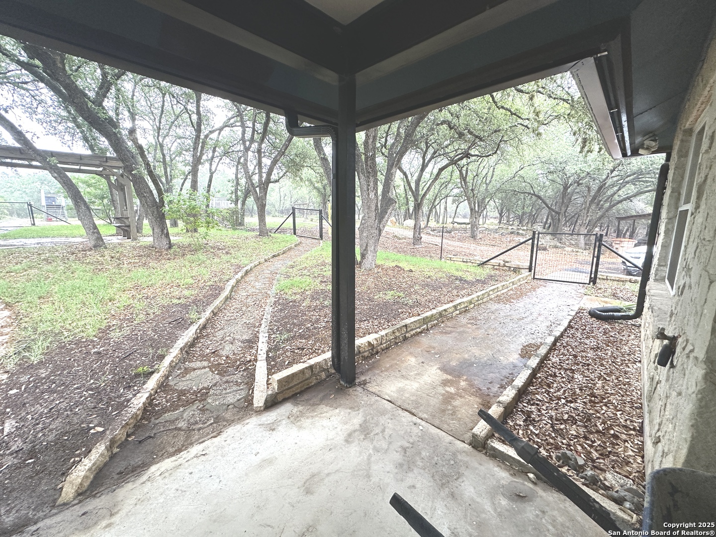 backyard view/porch-patio