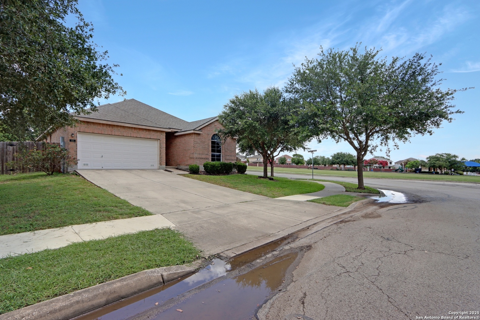 View to community pool from front yard