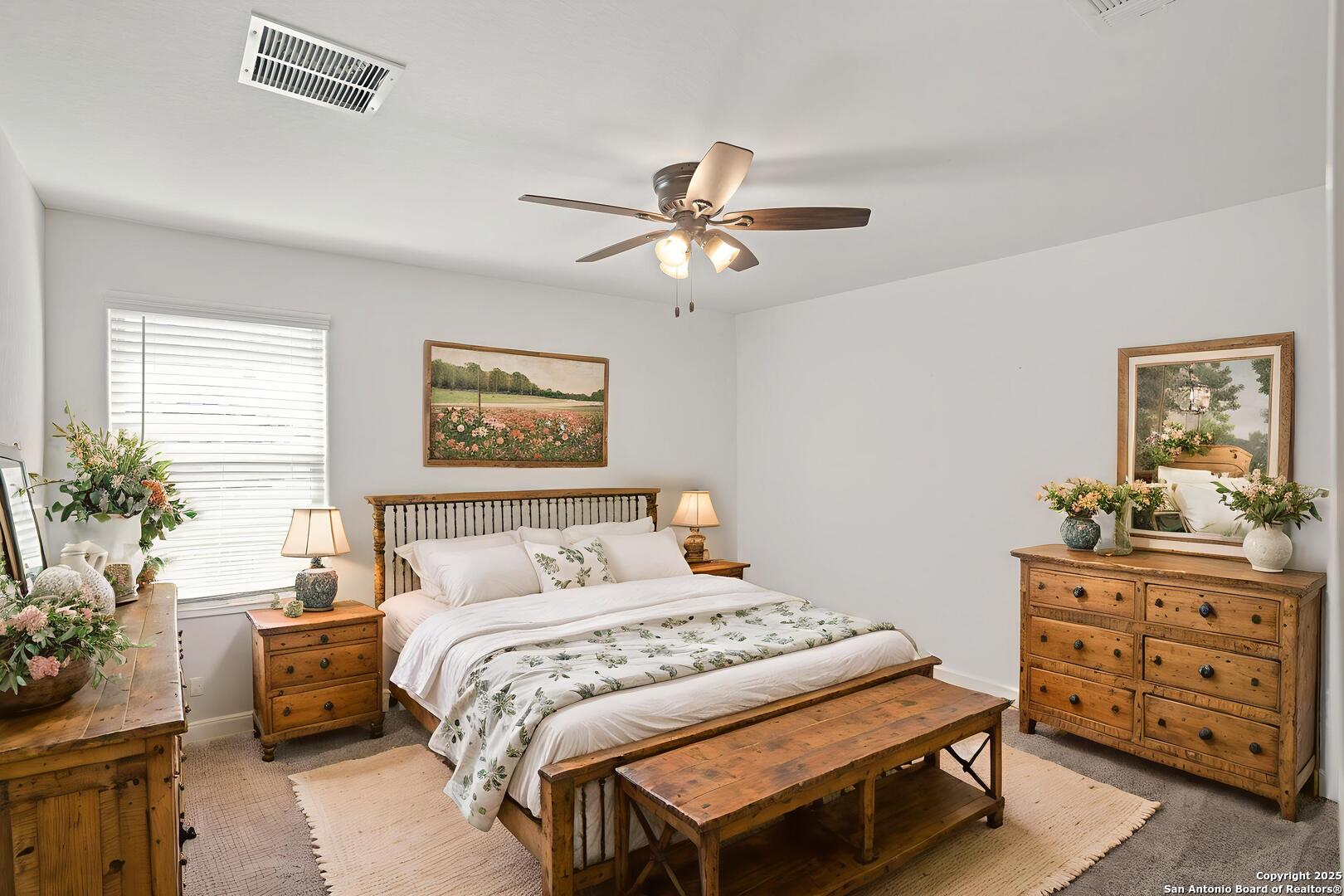 virtually staged bedroom