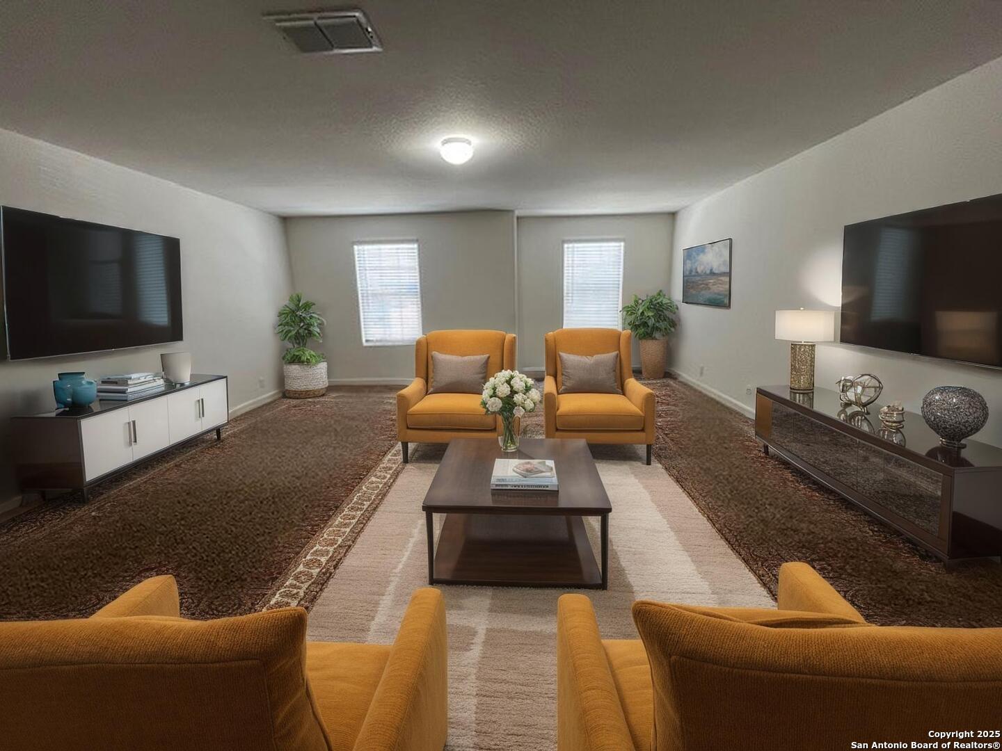 virtually staged gameroom