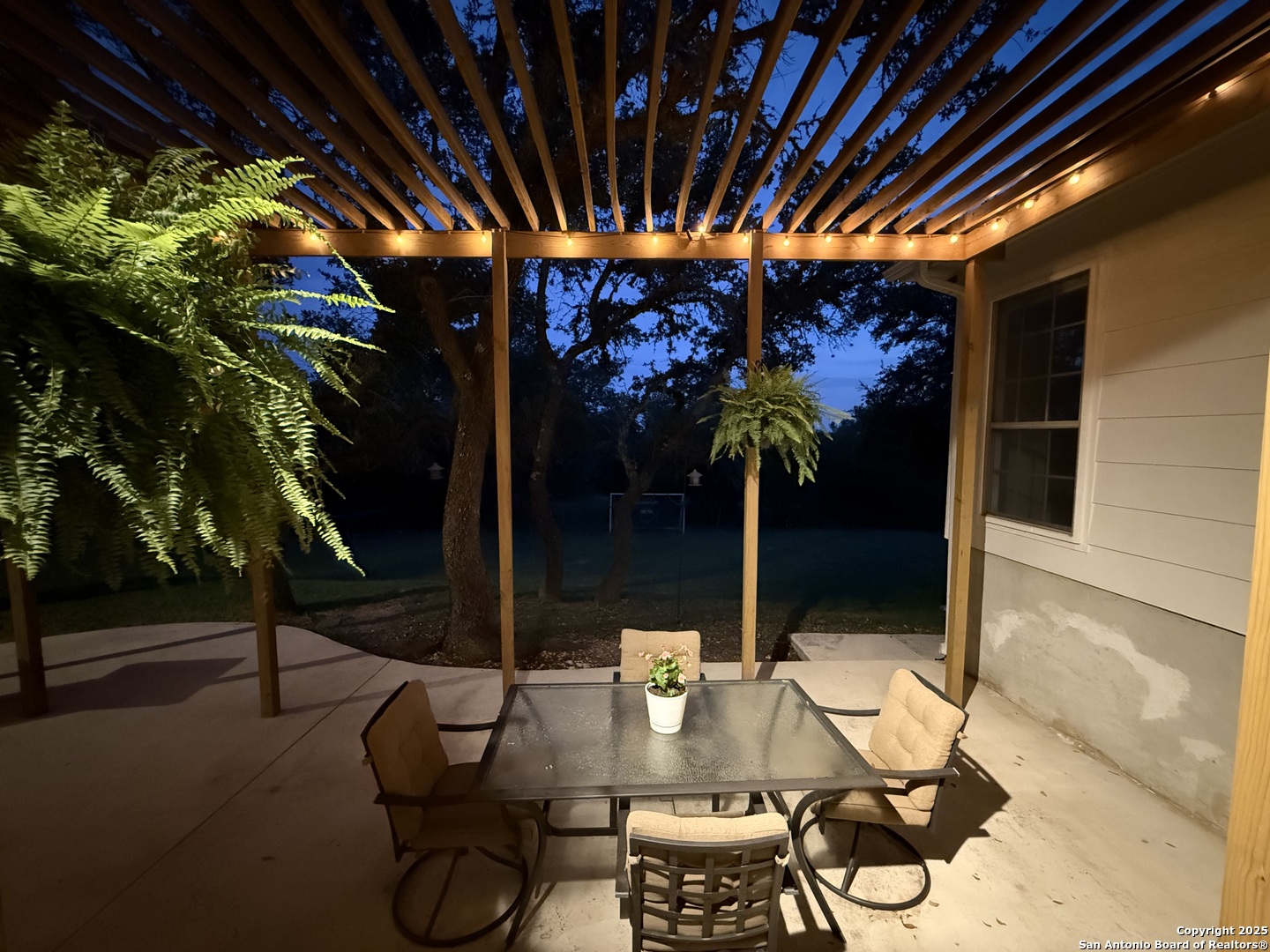 Watch the sunset on your patio.