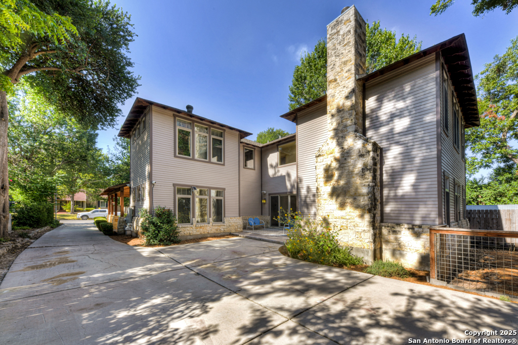 Extra parking and access to backyard