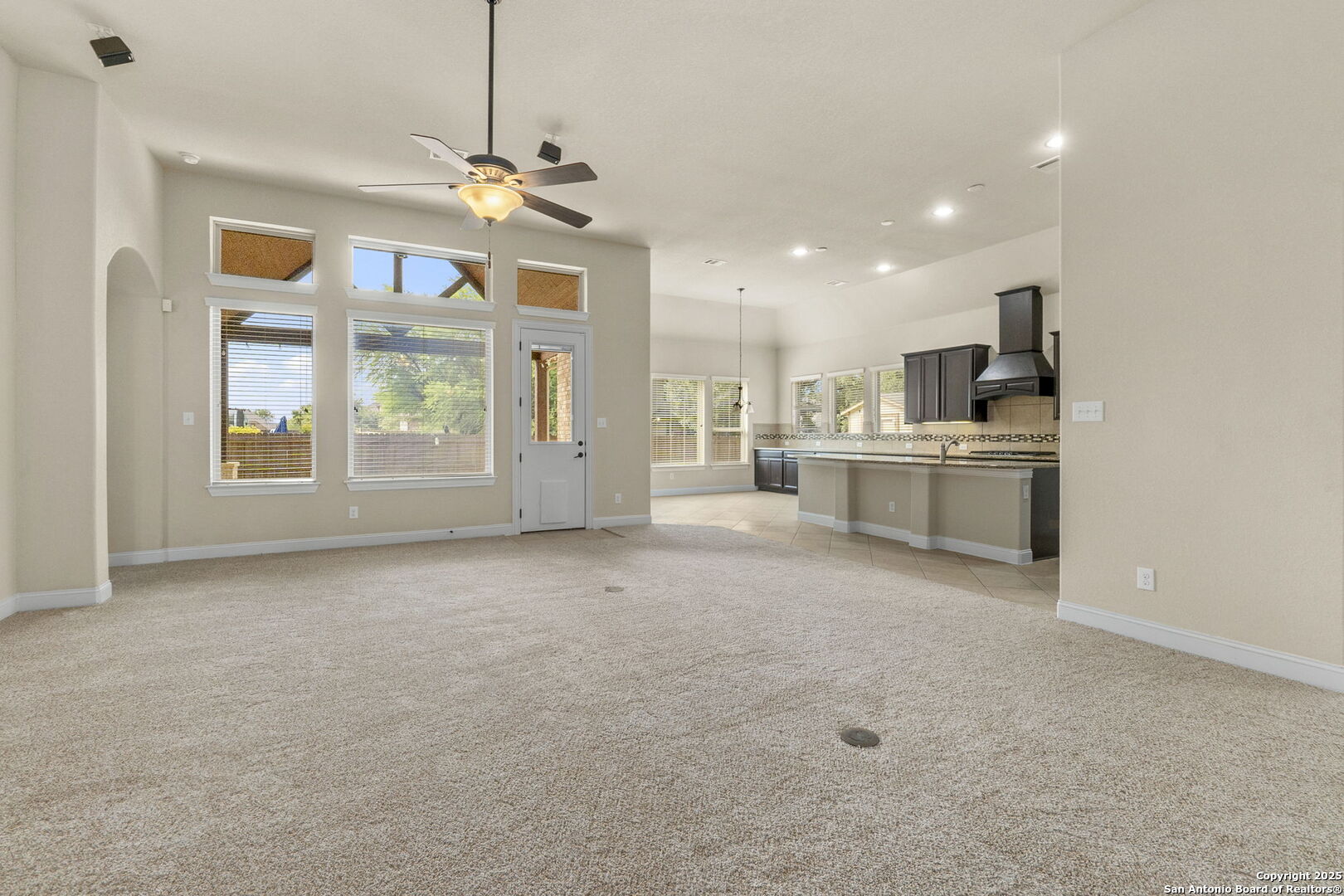 Living Room open to Kitchen and Breakfast Room