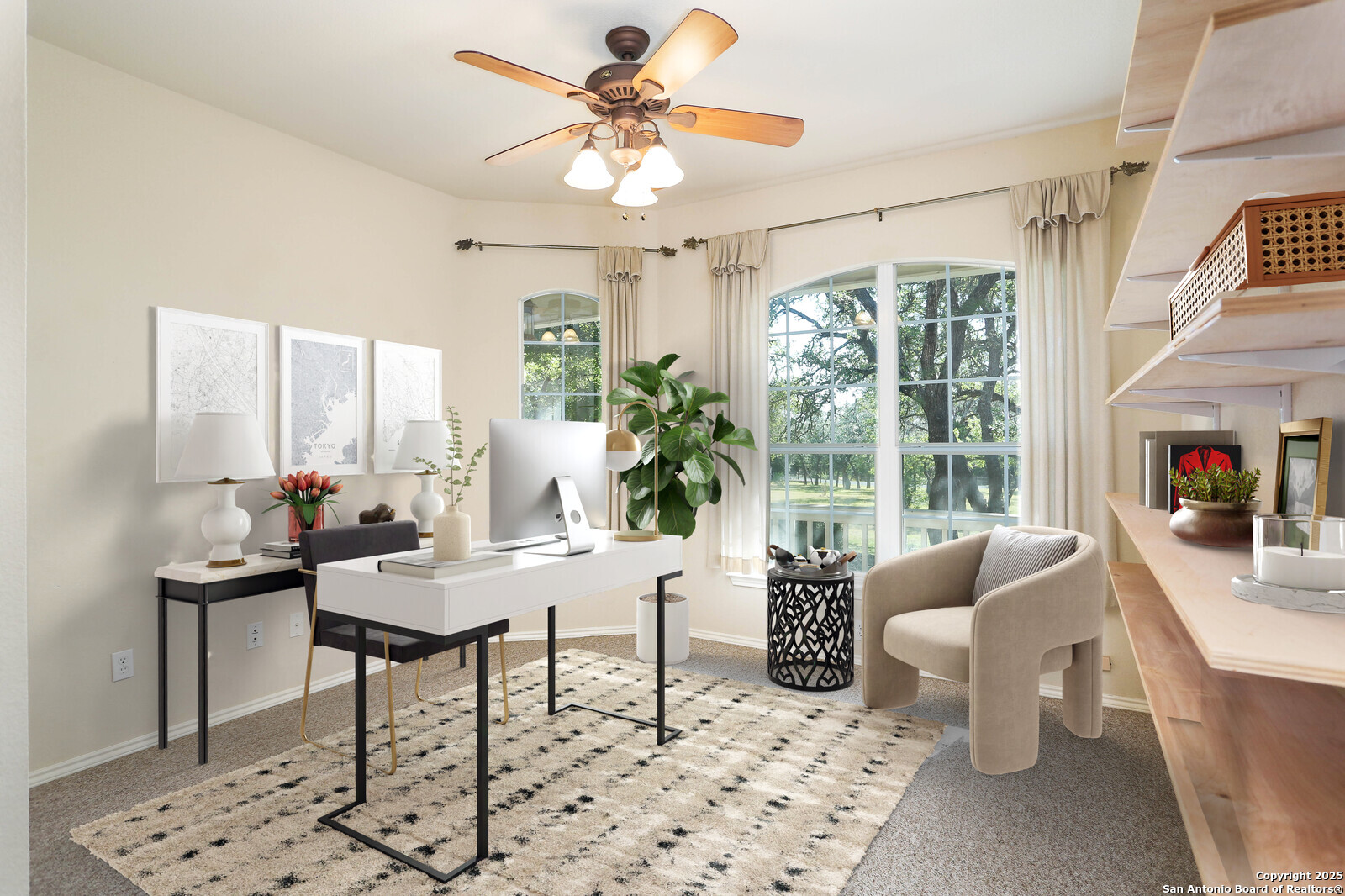 Virtually staged- Office or 4th bedroom 