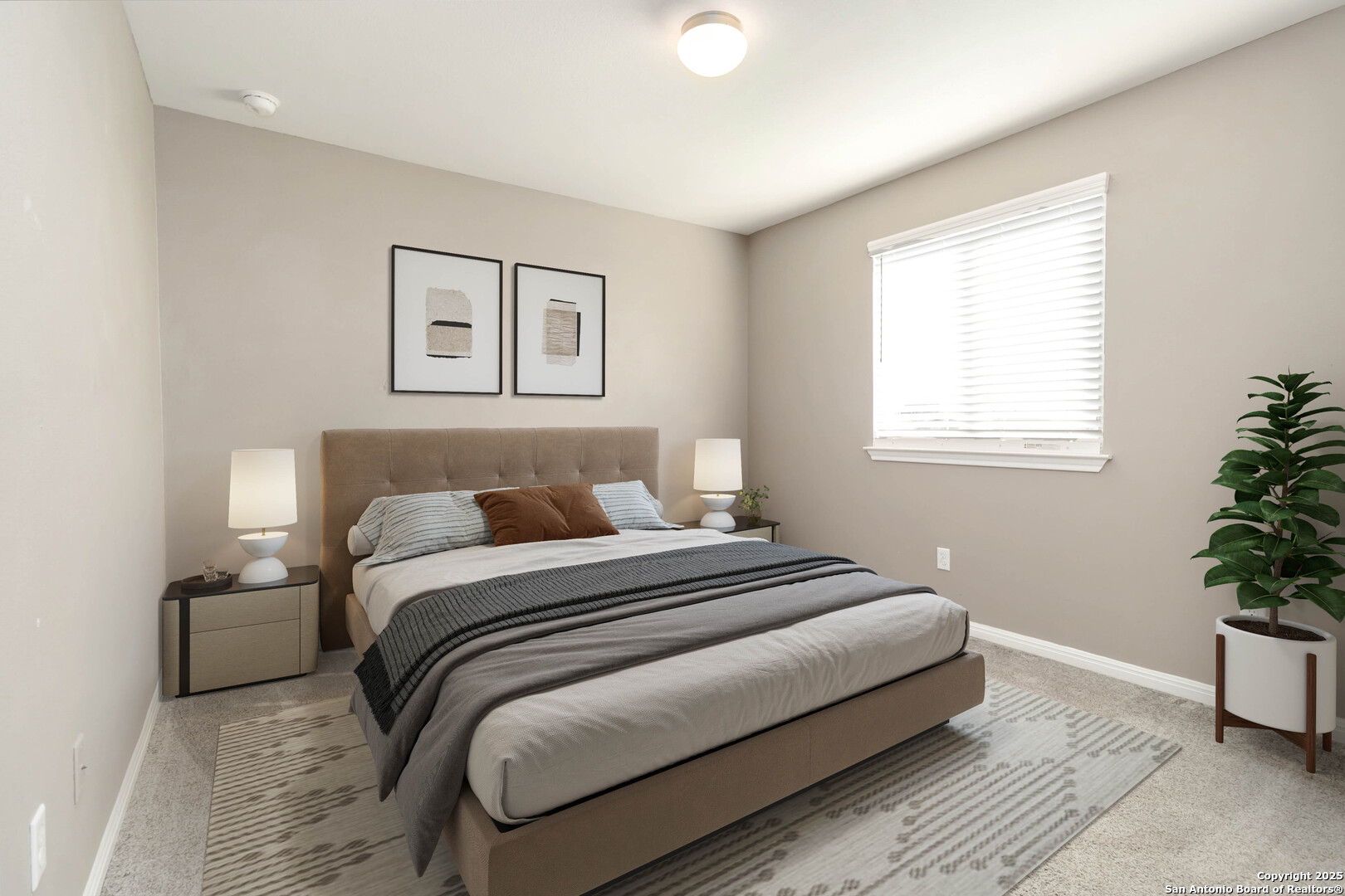 Virtually staged bedroom 2
