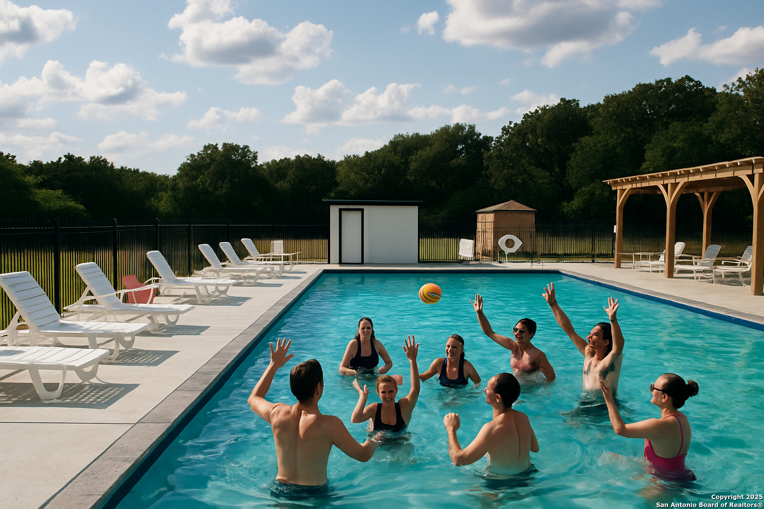 Second new pool but the sports park