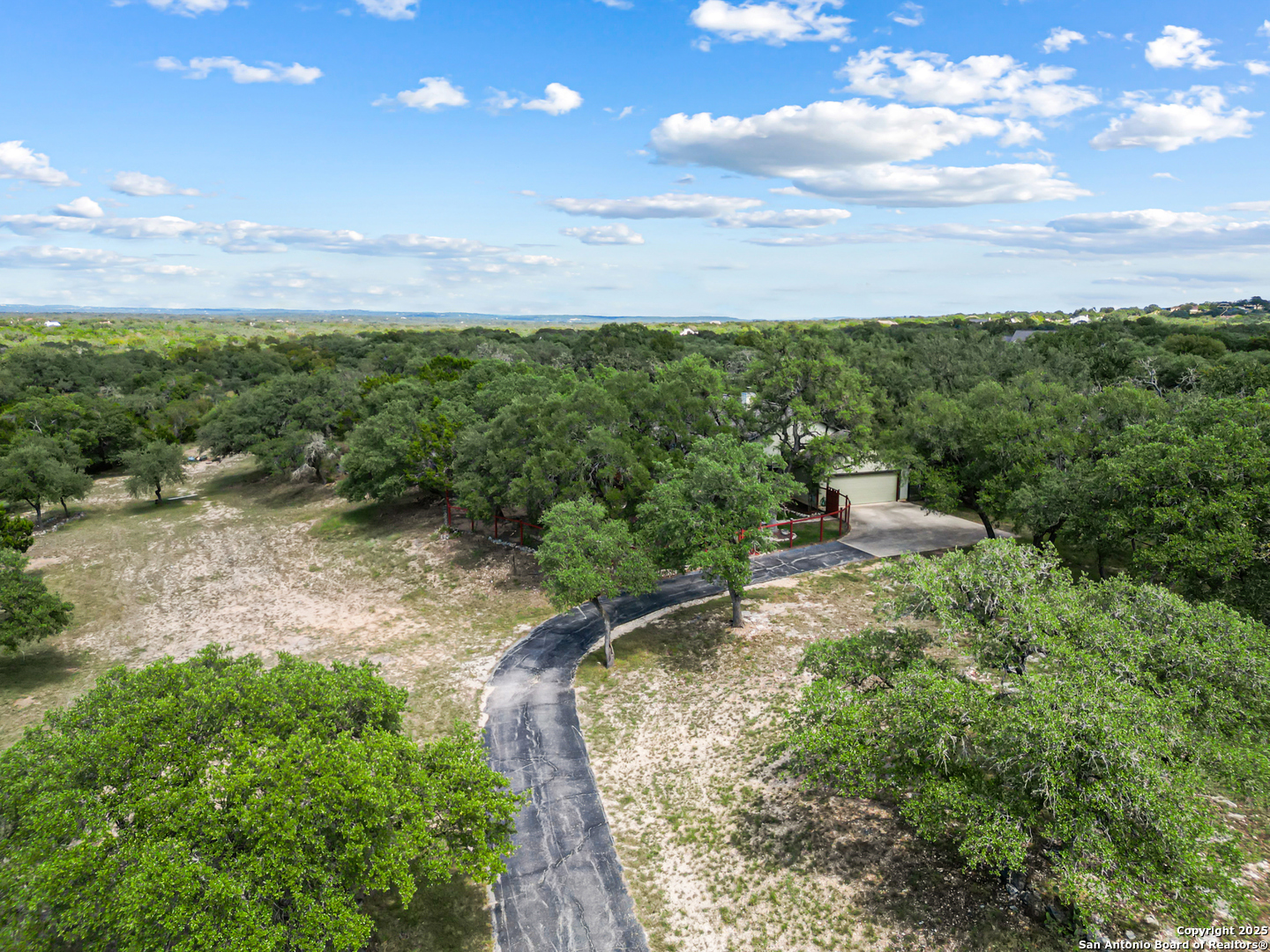 Private driveway to home