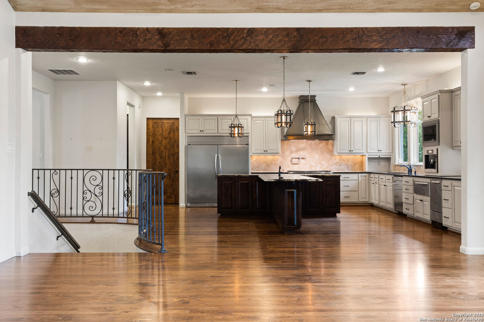 main level going to lower level