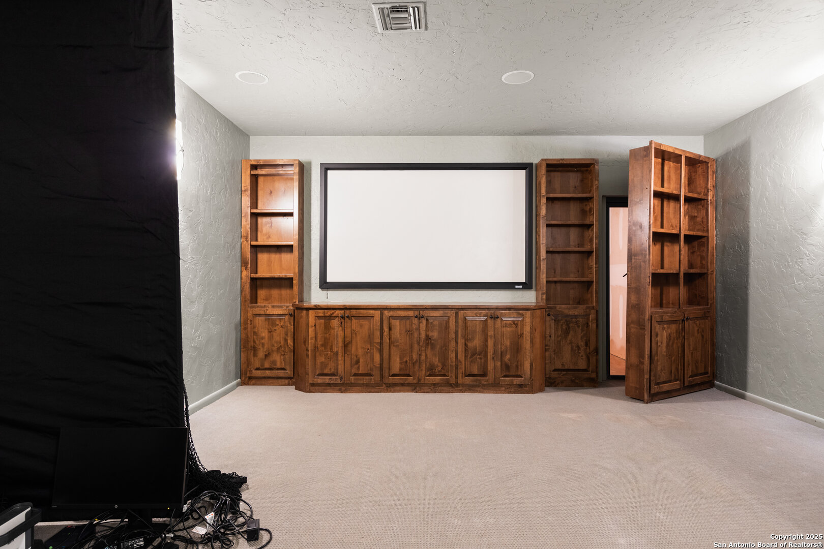 theater room on the lower level