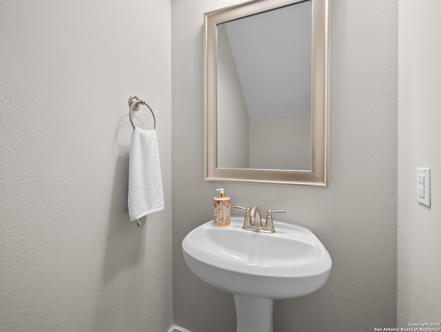 Downstairs powder room