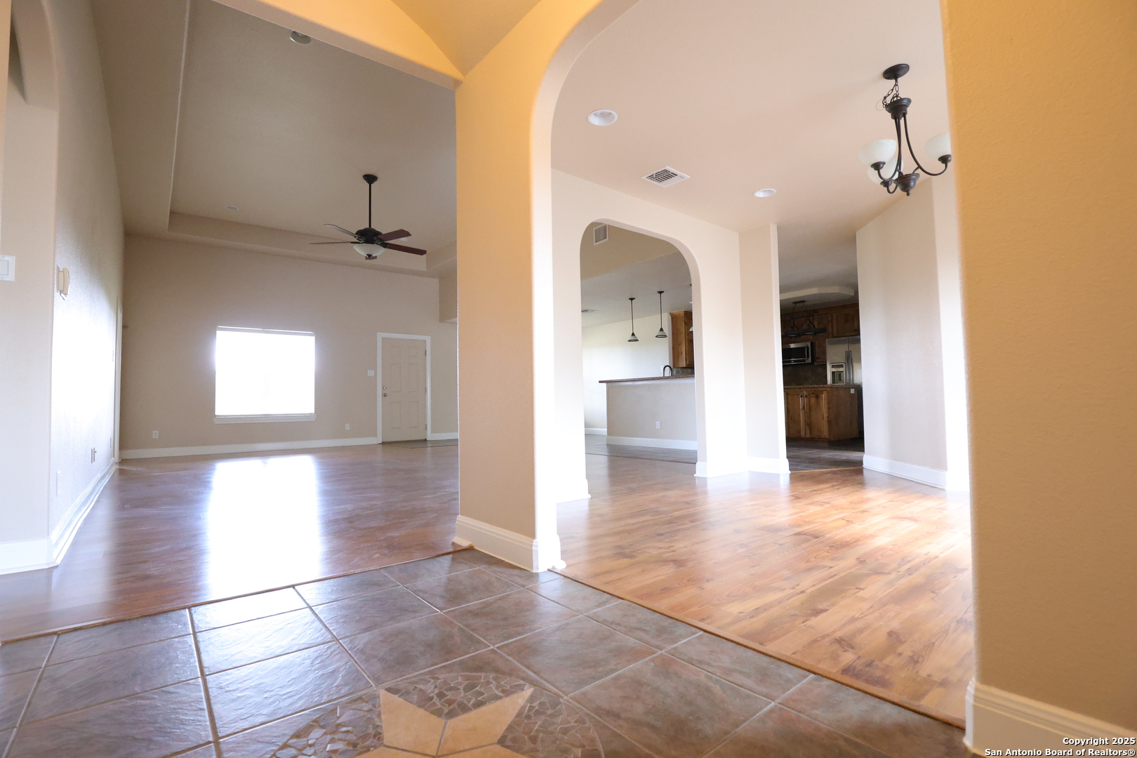The view as you enter.  Open floor plan view