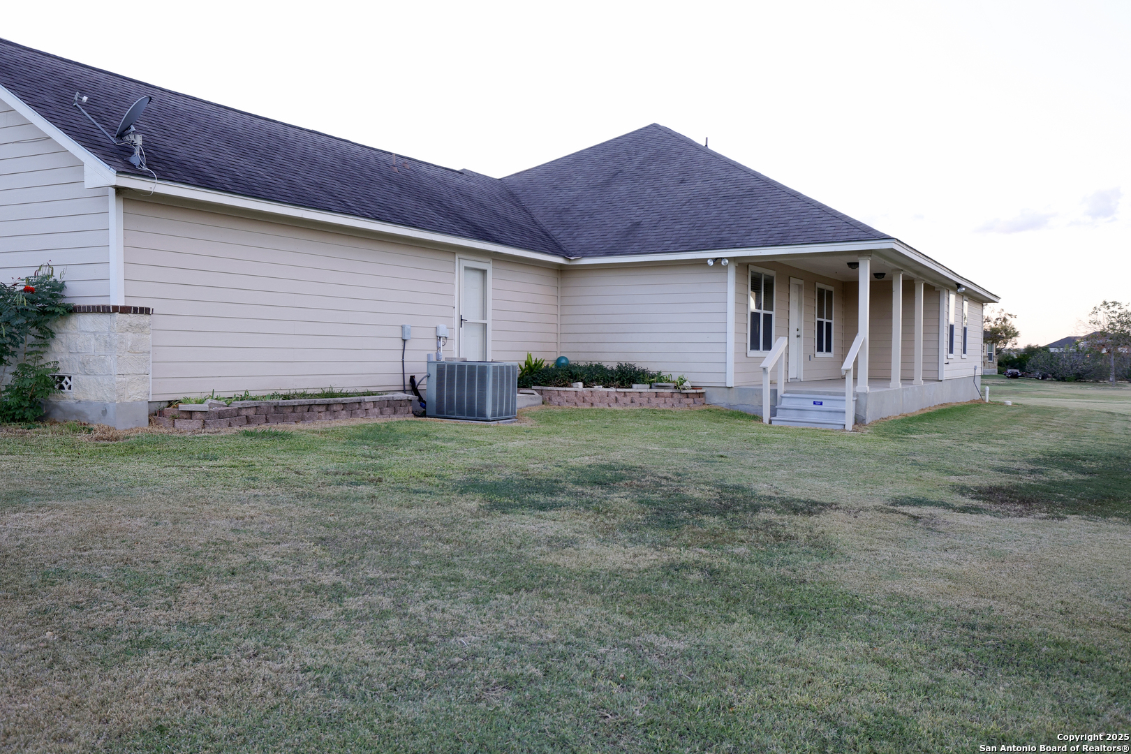 Back of home - covered patio/porch