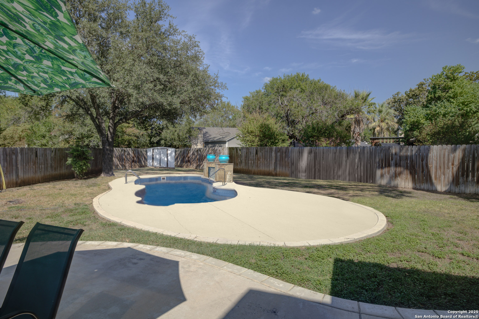 Removable fence is shown here virtually.