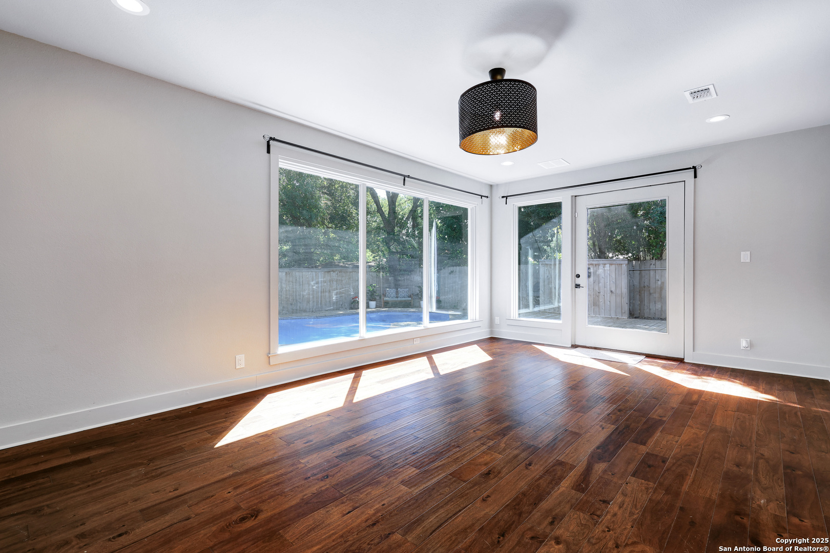 Full of sunshine vision of outdoor oasis.