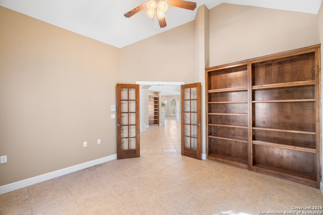 Large office with built ins