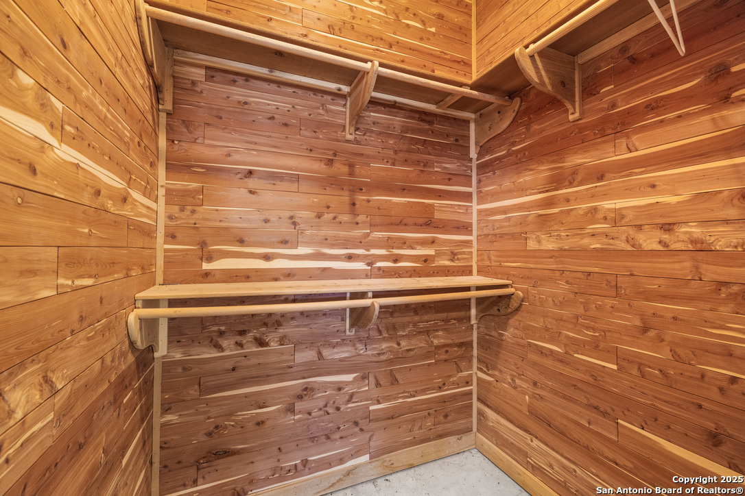 Climate controlled cedar closet
