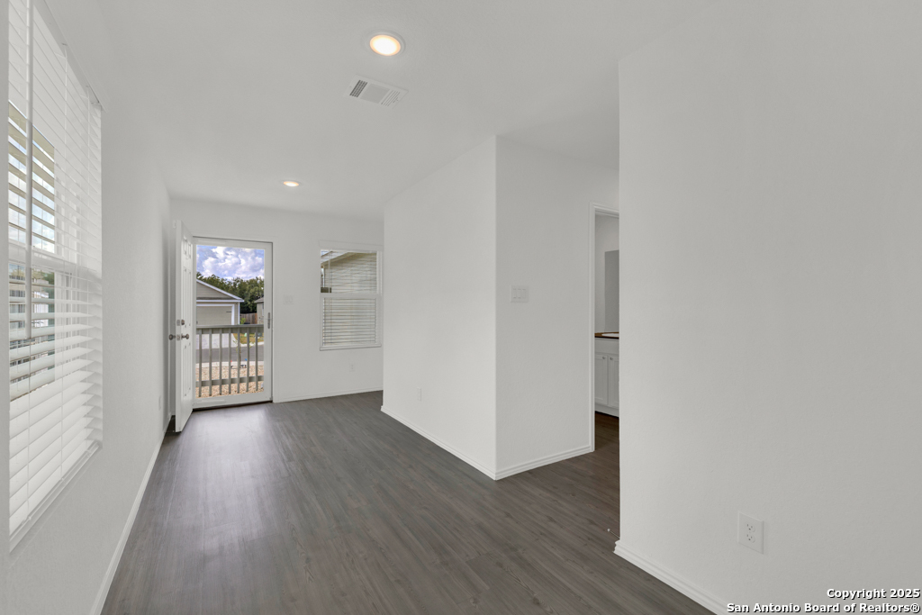 Entryway view from the kitchen area