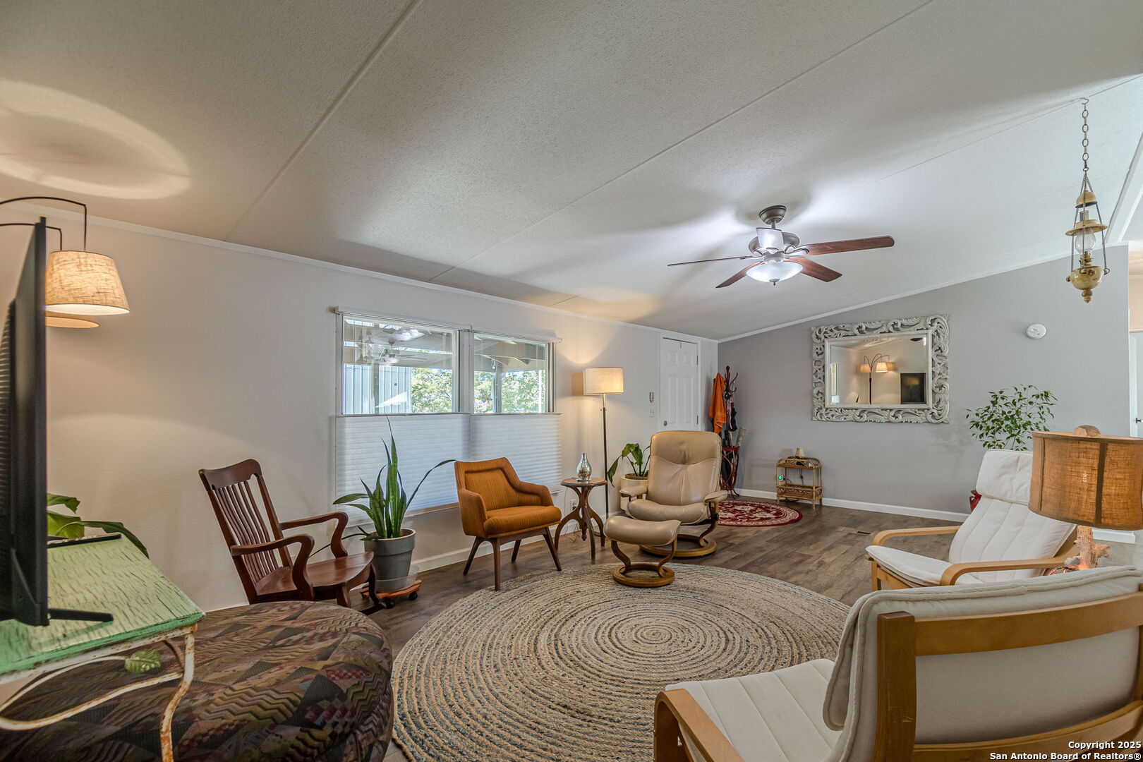 opens to the dining area