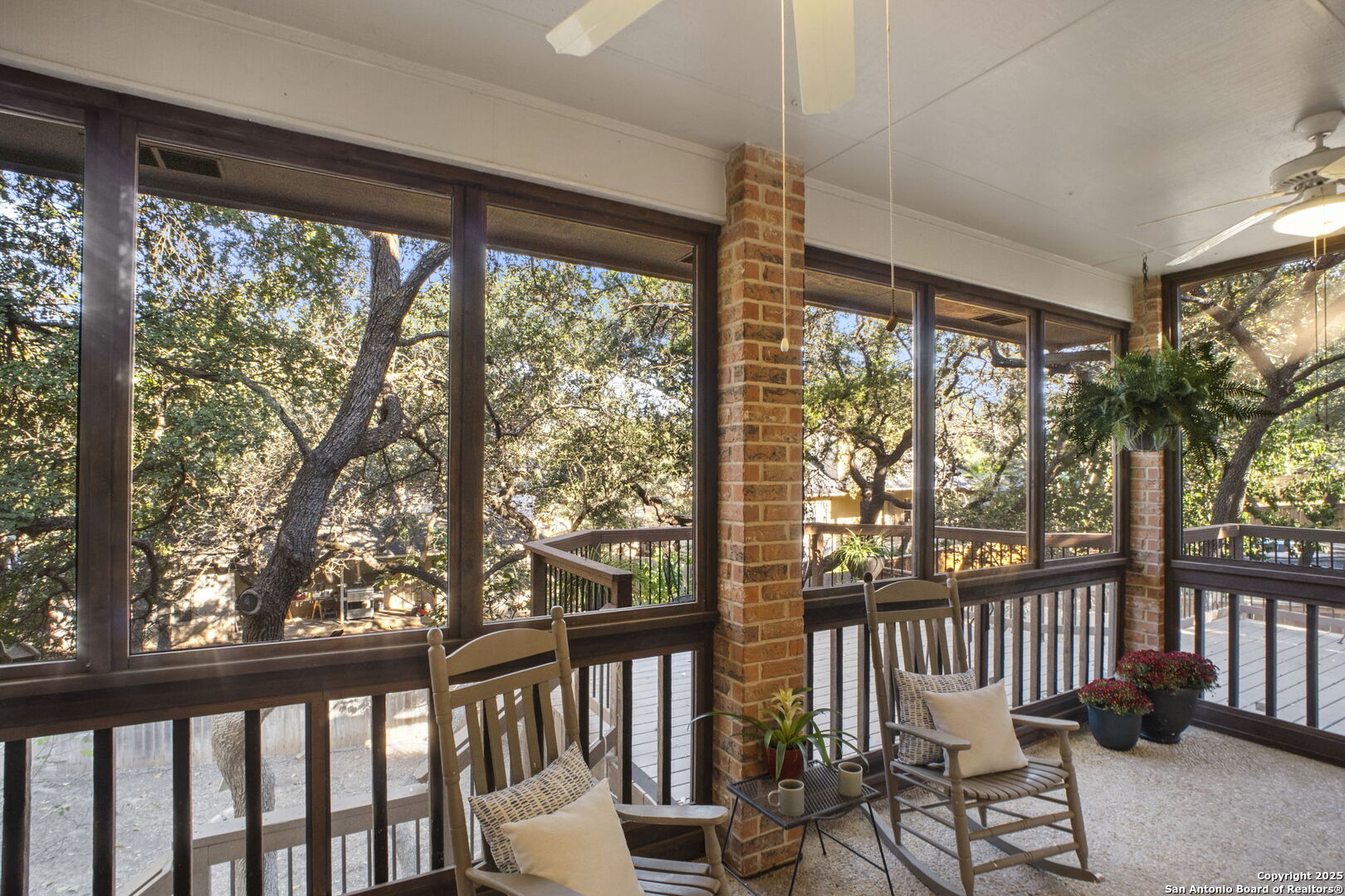 Screened in back patio