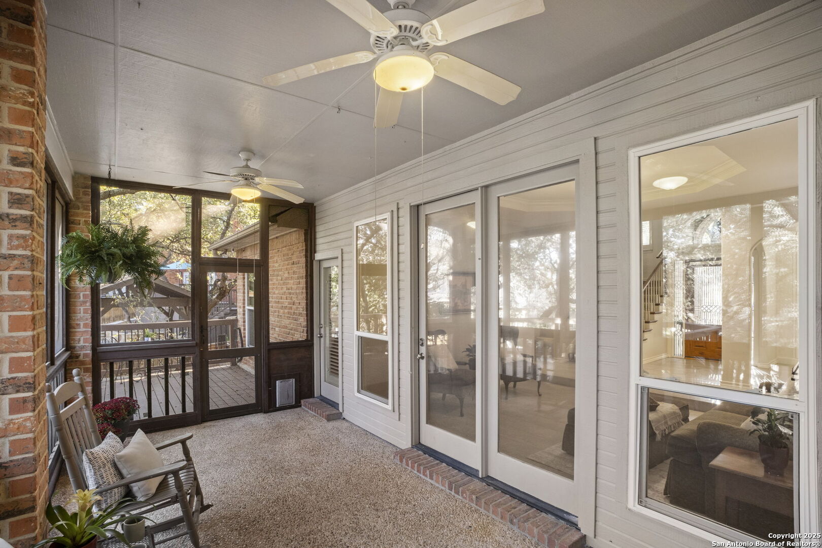 Screened in back patio