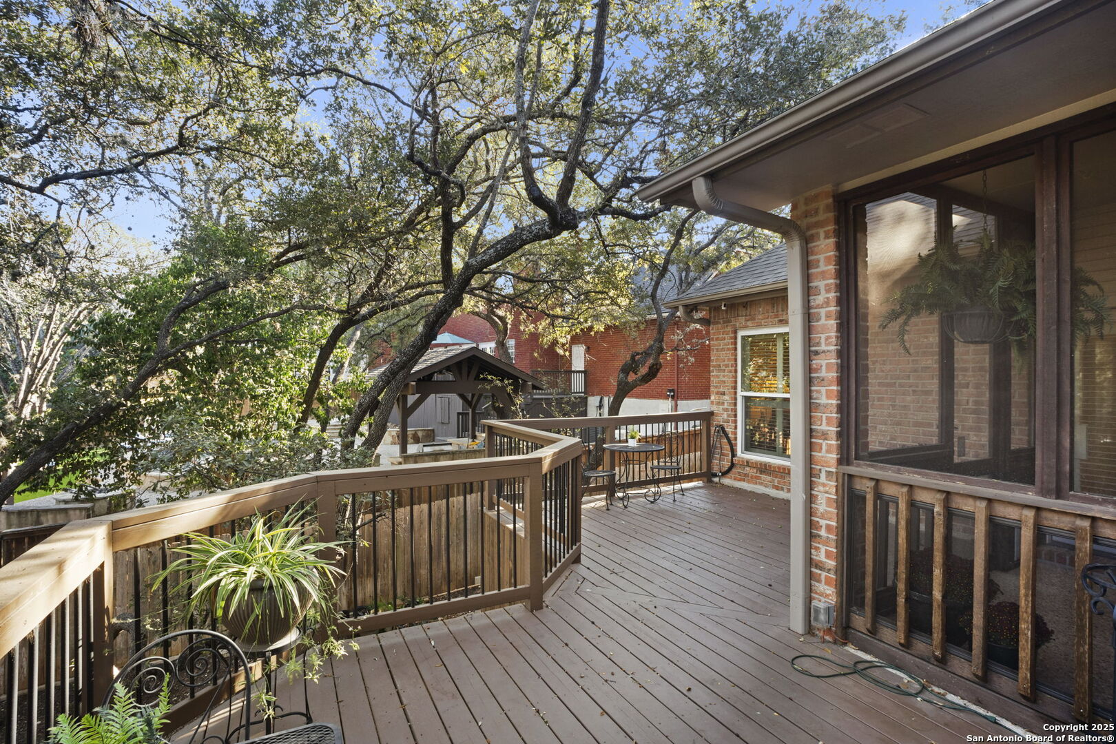 extended balcony/deck with storage underneath
