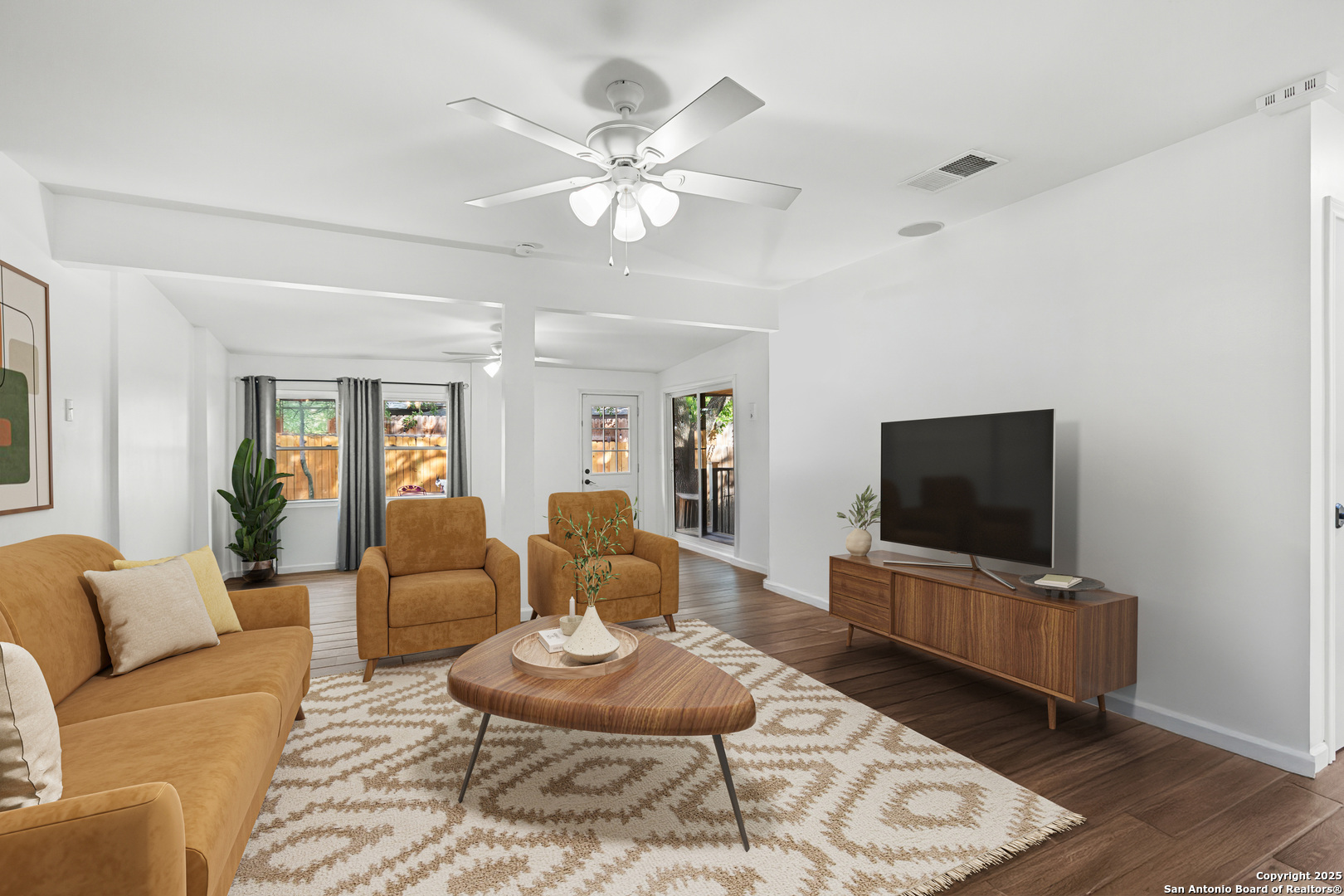 Lots of natural light