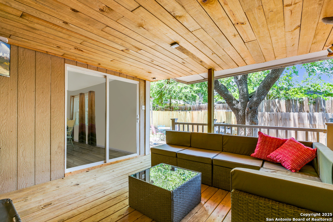 Large patio for extended indoor-outdoor living