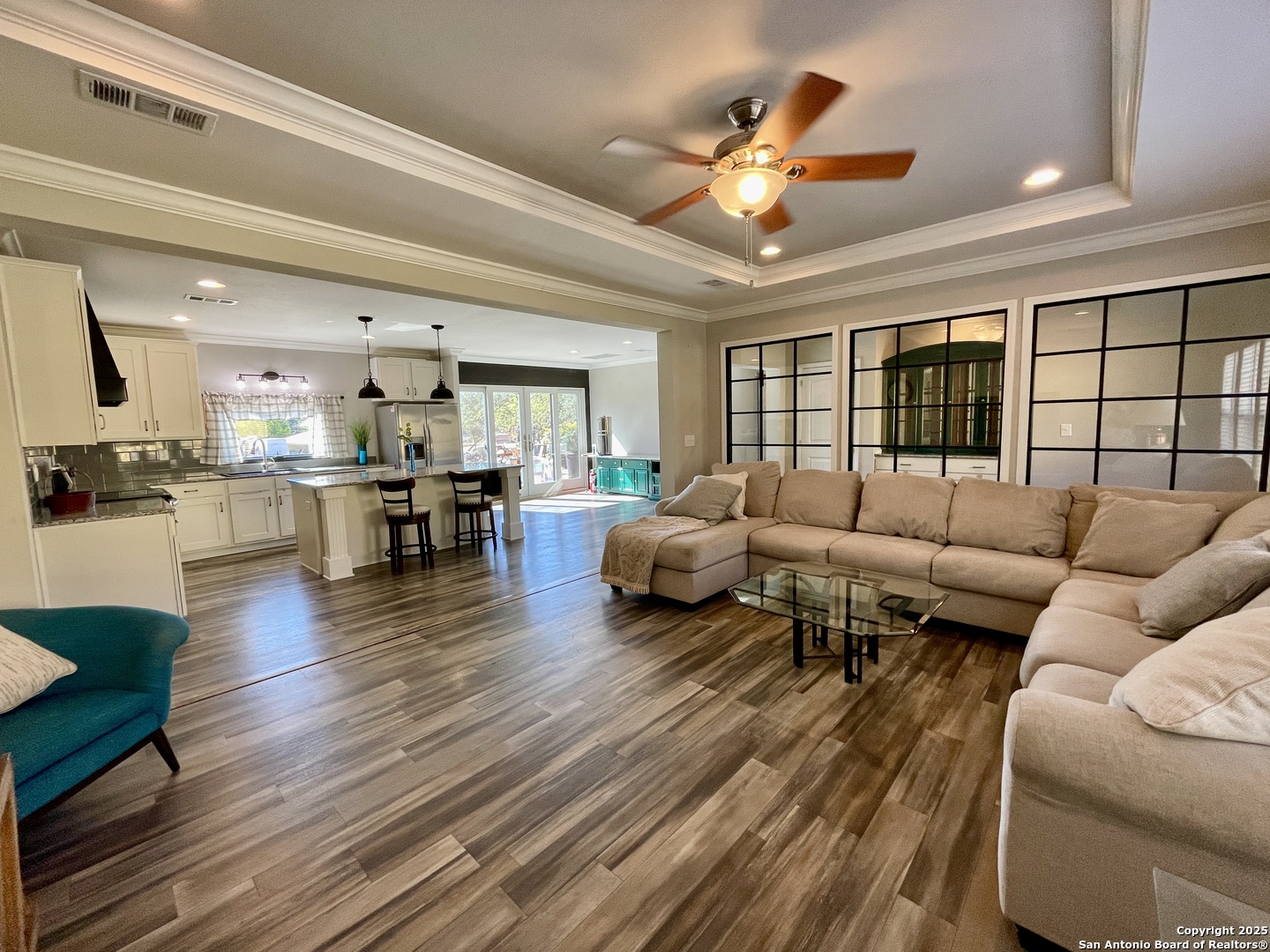 Spacious Family room open to kitchen