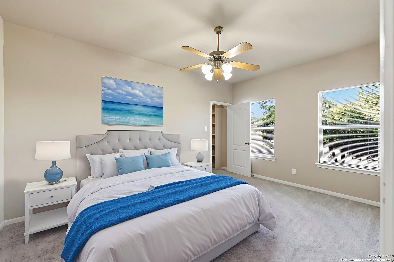 Virtually staged bedroom 2 (downstairs)