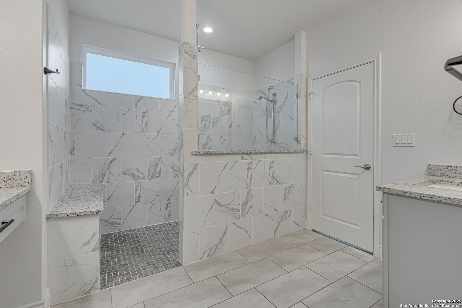 Oversized extended shower