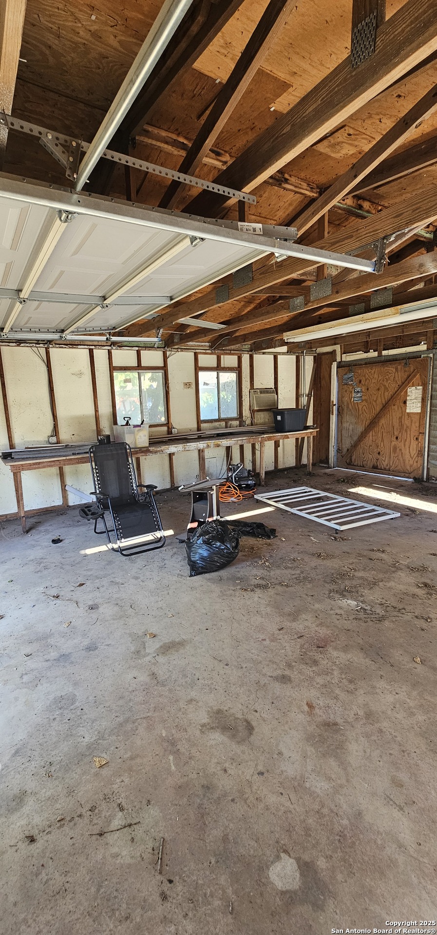 Garage parking through rear entrance