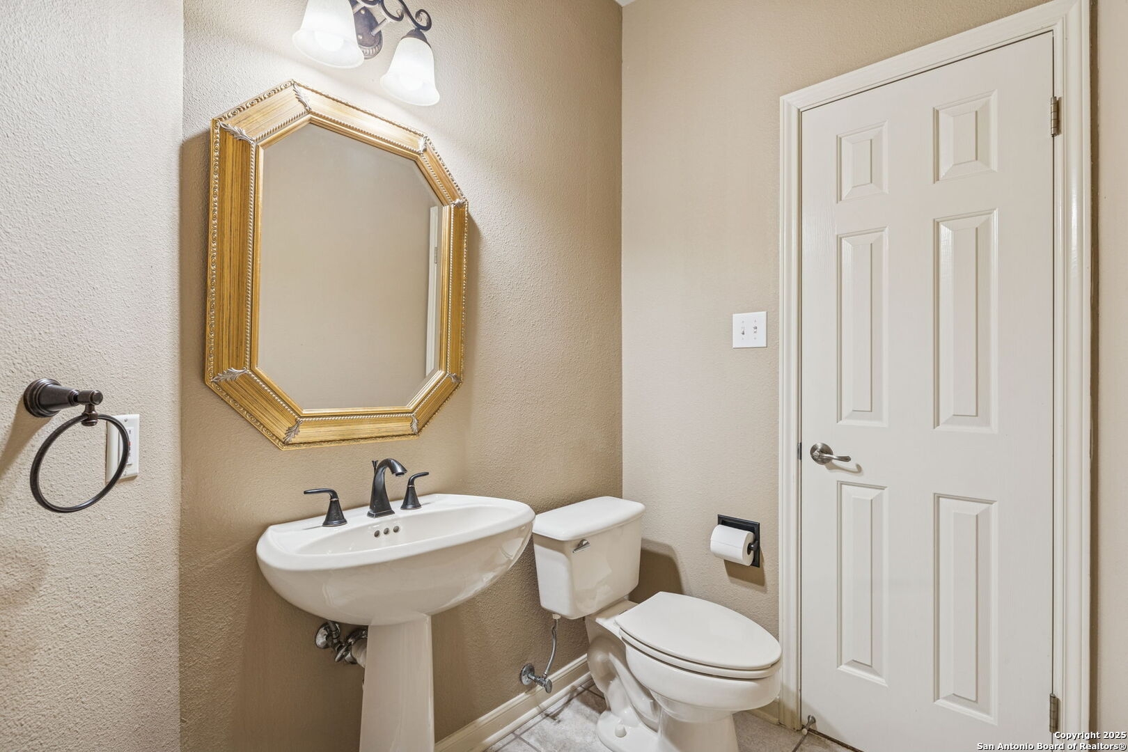 Half Bath - connecting to Study & Hallway