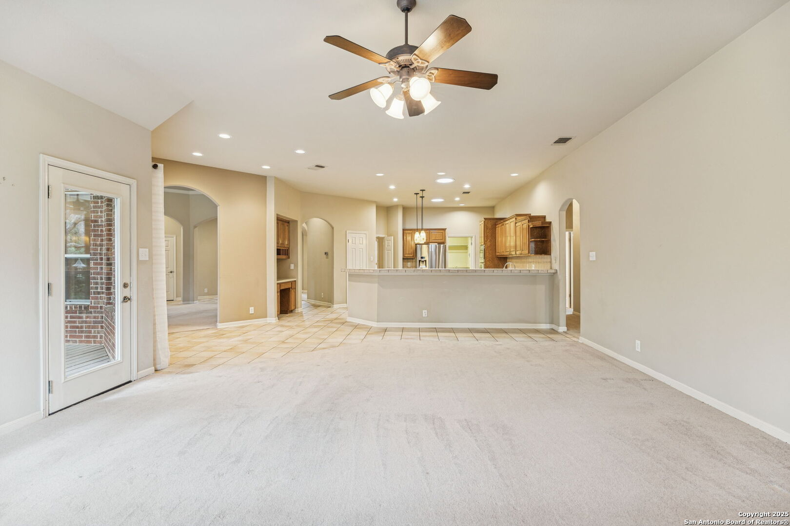 with outside access opening to Kitchen