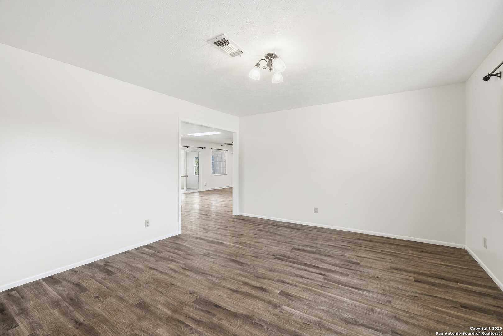 View from living room to family room.